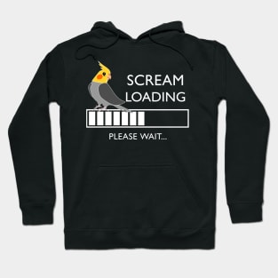 Scream Loading Cockatiel #white Hoodie